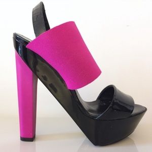 NWOB Pierre Hardy Pink and Black Heels